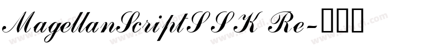 MagellanScriptSSK Re字体转换